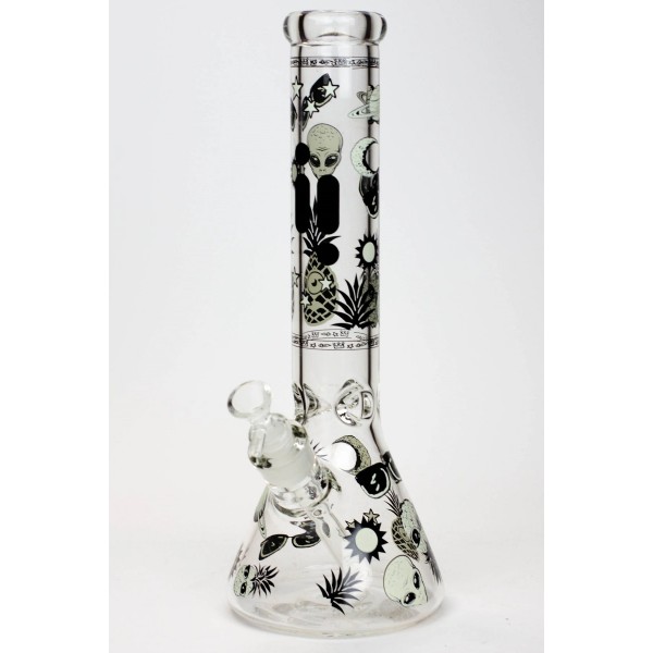 Infyniti 14" Pineapple Glow In The Dark 7 mm Glass Bong