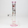 XTREME 9.5" 2-in-1 Straight Tube Glass Bong with Honeycomb Diffuser