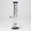 XTREME 9.5" 2-in-1 Straight Tube Glass Bong with Honeycomb Diffuser