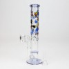 XTREME 9.5" 2-in-1 Straight Tube Glass Bong with Honeycomb Diffuser