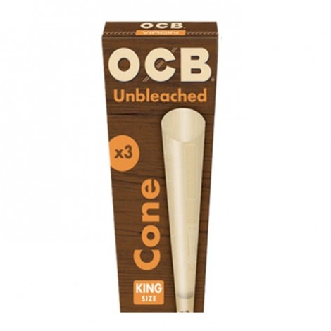 OCB Pre-rolled Cone - Virgin Unbleached Rolling Paper King Size