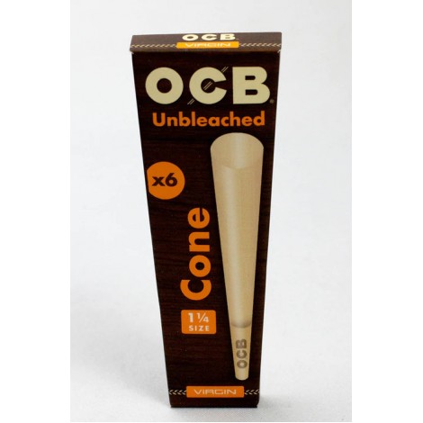 OCB Pre-rolled Cone - Virgin Unbleached Rolling Paper - 1 1/4