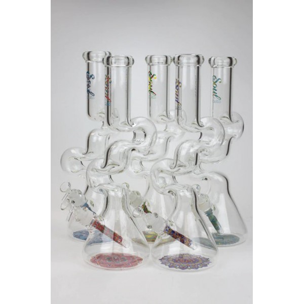 Soul Glass 16.5" 7mm Kink Zong glass water bong