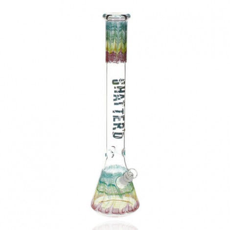 Shatter'd Glassworks - 18" Tropical Beaker Bong