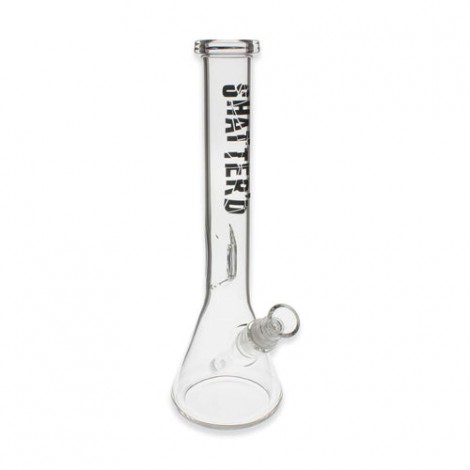 Shatter'd Glassworks - 12" Beaker Bong w/ Elbow Pinch