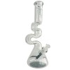 Soul Glass 16.5″ 7mm Zig Zag Clear Bong/Zong