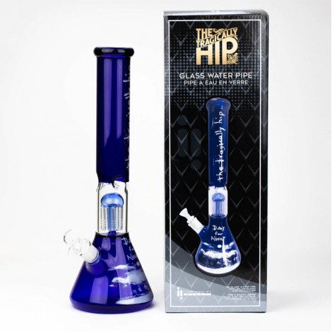 THE TRAGICALLY HIP 15.5" Blue Glass Water Bong