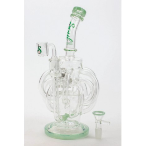 Soul Glass Recycler 10″ Bong / Dab Rig with 4mm Quartz Banger