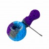 Honey Bee 4" Silicone Hand Pipe with Glass Bowl and Tool