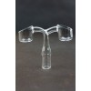 Double Head Quartz Banger with 2 bowls