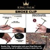 King Palm Black Smoke/Roach Clip