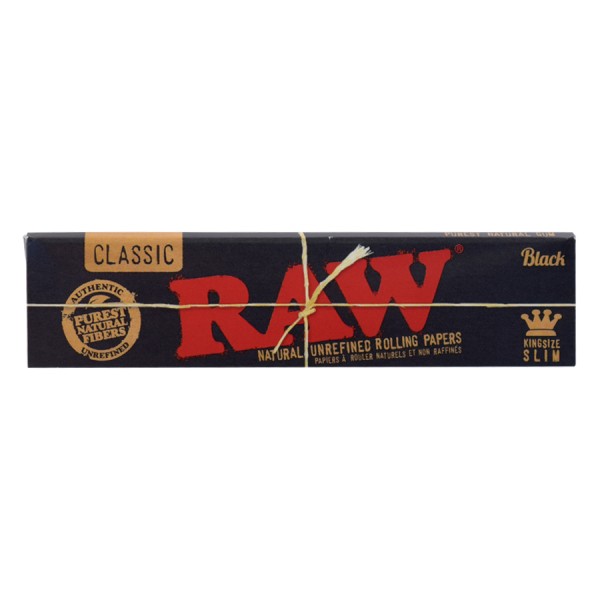 RAW Black King Size Slim Rolling Papers