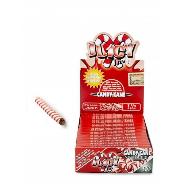 Juicy Jay's 1 1/4 Candy Cane Rolling Papers