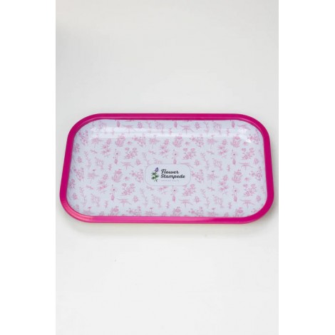 Flower Stampede Signature Floral Pattern Rolling Tray