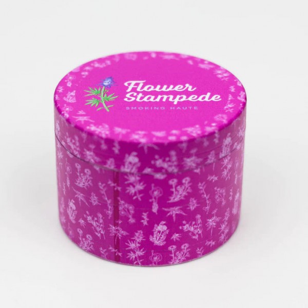 Flower Stampede 4-Layer Pink Grinder