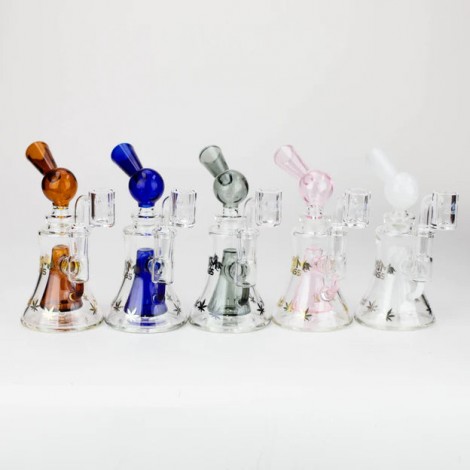 5.7" MGM Glass 2-in-1 bubbler with Logo [C2674]