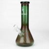 Infyniti 12" Green tube glass water bong