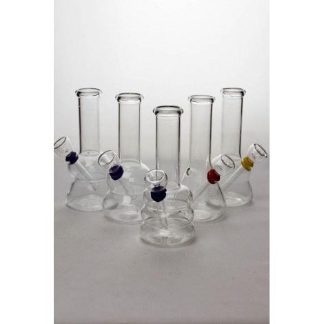 Clear 6" Glass Water Bong