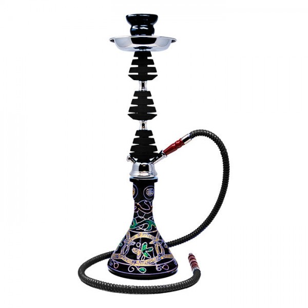 22" Hookah Glass Base With Green ...