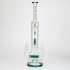 18" AQUA Glass Dual joint showerhead pecolator glass water bong