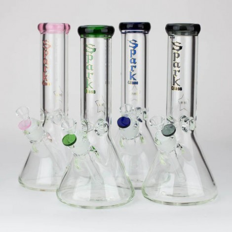 12" SPARK 9mm glass beaker water bong