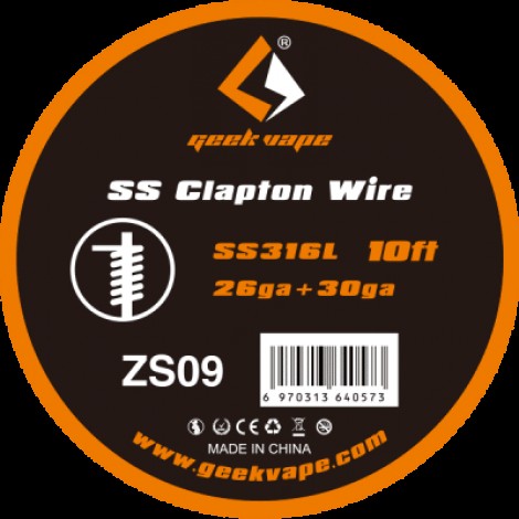 10ft GeekVape SS Clapton Wire (ZS09)