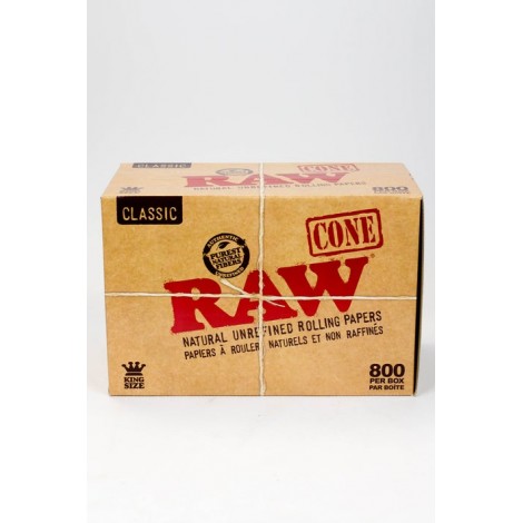 [Clearance] RAW Classic King Size Cones (800 per box)